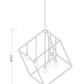 Z-Lite Vertical 44" 7-Light Matte Black and Brushed Nickel Pendant Light