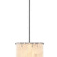 Z-Lite Viviana 12" 1-Light Polished Nickel Pendant Light With Alabaster Resin Shade