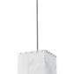 Z-Lite Viviana 12" 1-Light Polished Nickel Pendant Light With Alabaster Resin Shade