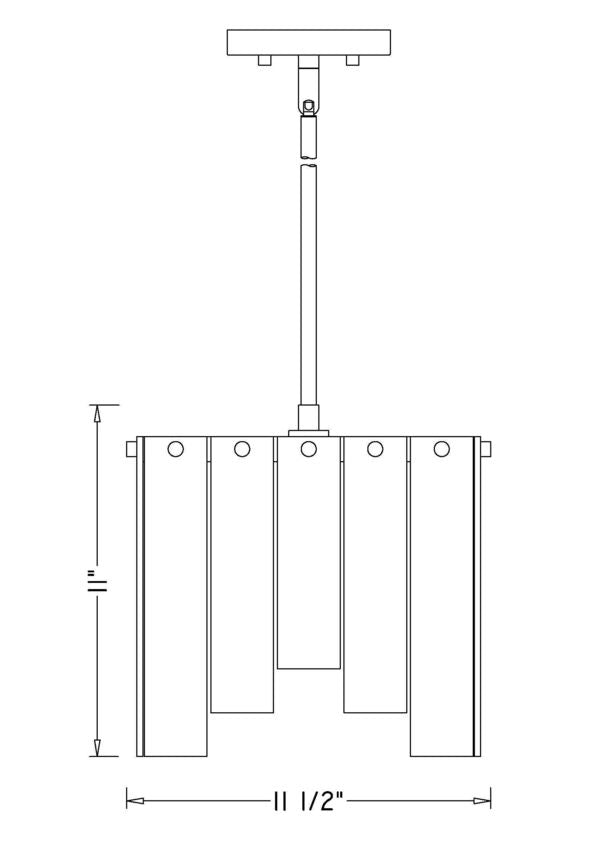 Z-Lite Viviana 12" 1-Light Polished Nickel Pendant Light With Alabaster Resin Shade