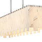 Z-Lite Viviana 12" 7-Light Polished Nickel Island Light With Alabaster Resin Shade
