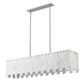 Z-Lite Viviana 12" 7-Light Polished Nickel Island Light With Alabaster Resin Shade