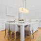 Z-Lite Viviana 12" 7-Light Polished Nickel Island Light With Alabaster Resin Shade