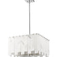 Z-Lite Viviana 20" 8-Light Polished Nickel Pendant Light With Alabaster Resin Shade