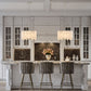 Z-Lite Viviana 20" 8-Light Polished Nickel Pendant Light With Alabaster Resin Shade