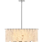 Z-Lite Viviana 26" 9-Light Polished Nickel Pendant Light With Alabaster Resin Shade