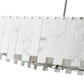 Z-Lite Viviana 26" 9-Light Polished Nickel Pendant Light With Alabaster Resin Shade