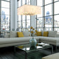 Z-Lite Viviana 26" 9-Light Polished Nickel Pendant Light With Alabaster Resin Shade