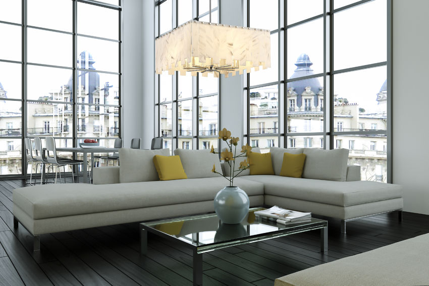 Z-Lite Viviana 26" 9-Light Polished Nickel Pendant Light With Alabaster Resin Shade