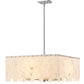 Z-Lite Viviana 26" 9-Light Polished Nickel Pendant Light With Alabaster Resin Shade