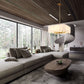Z-Lite Viviana 26" 9-Light Rubbed Brass Pendant Light With Alabaster Resin Shade