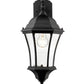Z-Lite Wakefield 10" 1-Light Black Aluminum Outdoor Wall Sconce With Clear Beveled Glass Shade