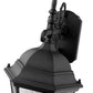 Z-Lite Wakefield 10" 1-Light Black Aluminum Outdoor Wall Sconce With Clear Beveled Glass Shade