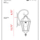 Z-Lite Waverly 9" 1-Light Black Outdoor Wall Sconce With White Seedy Glass Shade