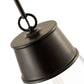 Z-Lite Wentworth 12" 1-Light Matte Black Pendant Light With Clear Glass Shade