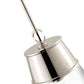 Z-Lite Wentworth 12" 1-Light Polished Nickel Pendant Light With Clear Glass Shade