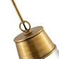 Z-Lite Wentworth 12" 1-Light Rubbed Brass Pendant Light With Clear Glass Shade