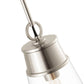 Z-Lite Wentworth 8" 1-Light Brushed Nickel Pendant Light With Clear Glass Shade