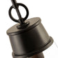 Z-Lite Wentworth 8" 1-Light Matte Black Pendant Light With Clear Glass Shade