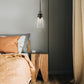 Z-Lite Wentworth 8" 1-Light Matte Black Pendant Light With Clear Glass Shade