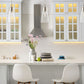 Z-Lite Wentworth 8" 1-Light Polished Nickel Pendant Light With Clear Glass Shade