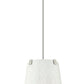 Z-Lite Weston 13" 3-Light Brushed Nickel and Cream Fabric Shade Pendant Light