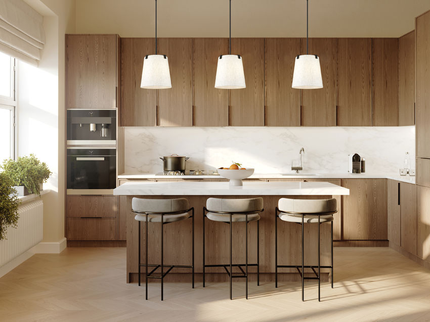 Z-Lite Weston 13" 3-Light Matte Black and Cream Fabric Shade Pendant Light