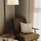 Z-Lite Weston 13" 3-Light Matte Black and Cream Fabric Shade Pendant Light