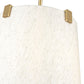 Z-Lite Weston 13" 3-Light Modern Gold and Cream Fabric Shade Pendant Light