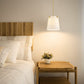Z-Lite Weston 13" 3-Light Modern Gold and Cream Fabric Shade Pendant Light