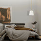 Z-Lite Weston 13" 3-Light Modern Gold and Cream Fabric Shade Pendant Light
