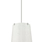 Z-Lite Weston 18" 5-Light Brushed Nickel and Cream Fabric Shade Pendant Light