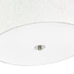 Z-Lite Weston 18" 5-Light Brushed Nickel and Cream Fabric Shade Pendant Light