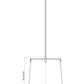 Z-Lite Weston 18" 5-Light Brushed Nickel and Cream Fabric Shade Pendant Light