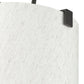 Z-Lite Weston 18" 5-Light Matte Black and Cream Fabric Shade Pendant Light