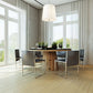 Z-Lite Weston 24" 6-Light Brushed Nickel and Cream Fabric Shade Pendant Light