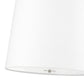 Z-Lite Weston 24" 6-Light Brushed Nickel and White Linen Fabric Shade Pendant Light