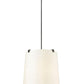 Z-Lite Weston 24" 6-Light Matte Black and Cream Fabric Shade Pendant Light