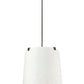 Z-Lite Weston 24" 6-Light Matte Black and Cream Fabric Shade Pendant Light