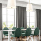 Z-Lite Weston 24" 6-Light Modern Gold and White Linen Fabric Shade Pendant Light