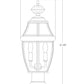Z-Lite Westover 10" W x 20" H 2-Light Black Outdoor Pier Mounted Fixture and Square Pier Mount Hardware With Clear Beveled Glass Shade
