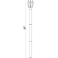 Z-Lite Westover 10" W x 92" H 2-Light Black Brass Clear Beveled Glass Shade Outdoor Post Mounted Fixture