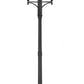 Z-Lite Westover 33" W x 126" H 12-Light Black Brass Clear Beveled Glass Shade Outdoor Post Mounted Fixture