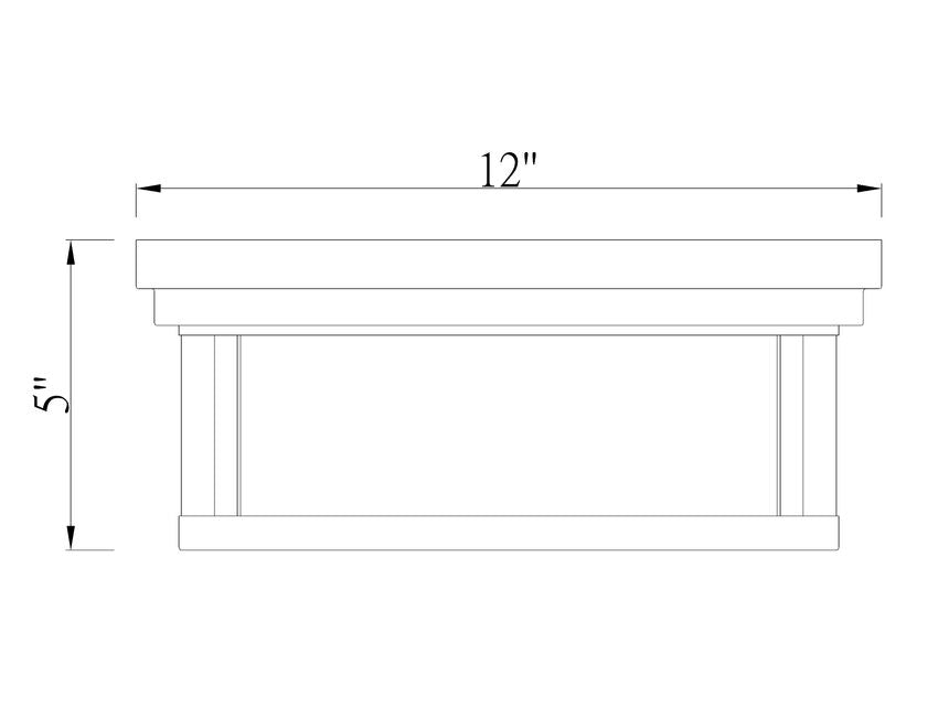 Z-Lite Willow 12" 2-Light Brushed Nickel Flush Mount Lighting With Clear and Matte Opal Glass Shade