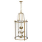 Z-Lite Wyndham 22" 12-Light Clear Glass Shade Chandelier With Heirloom Brass Frame Finish