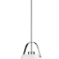 Z-Lite Z-Studio 13" 1-Light Matte White and Brushed Nickel Pendant Light