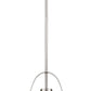 Z-Lite Z-Studio 13" 1-Light Matte White and Brushed Nickel Pendant Light