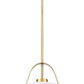 Z-Lite Z-Studio 13" 1-Light Matte White and Heritage Brass Pendant Light