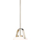 Z-Lite Z Studio 13" Brushed Nickel Steel and Ivory Fabric Pendant Light