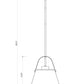 Z-Lite Z Studio 13" Brushed Nickel Steel and Ivory Fabric Pendant Light